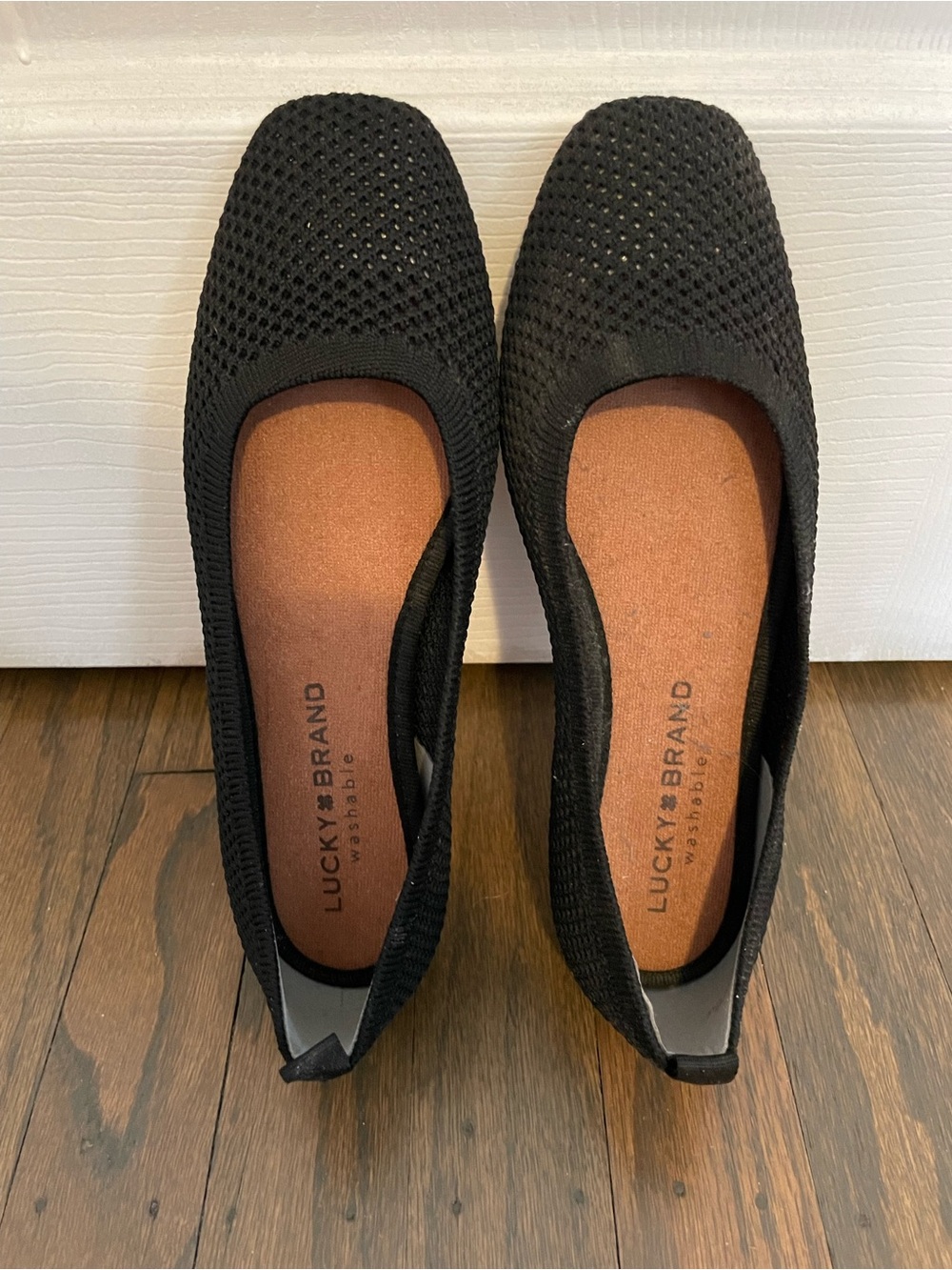 Lucky Brand Women's Black Knit Ballet Flats, size 5